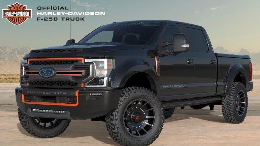 Black Harley Davidson F-250
