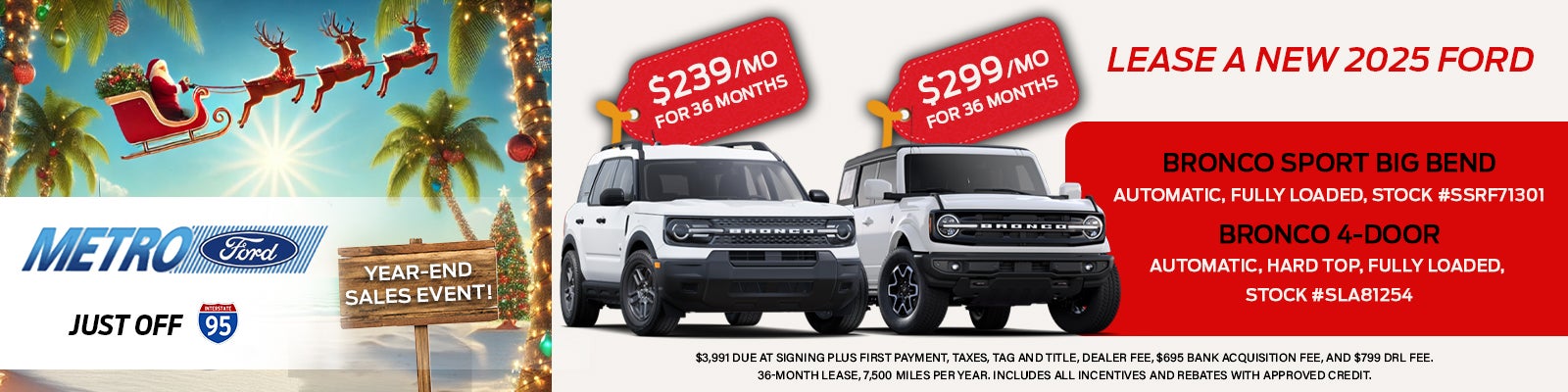 BRONCO SPORT BIG BEND & BRONCO 4-DOOR