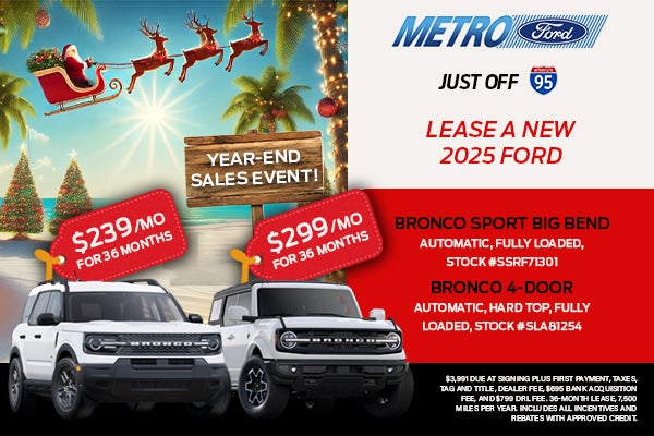 BRONCO SPORT BIG BEND & BRONCO 4-DOOR