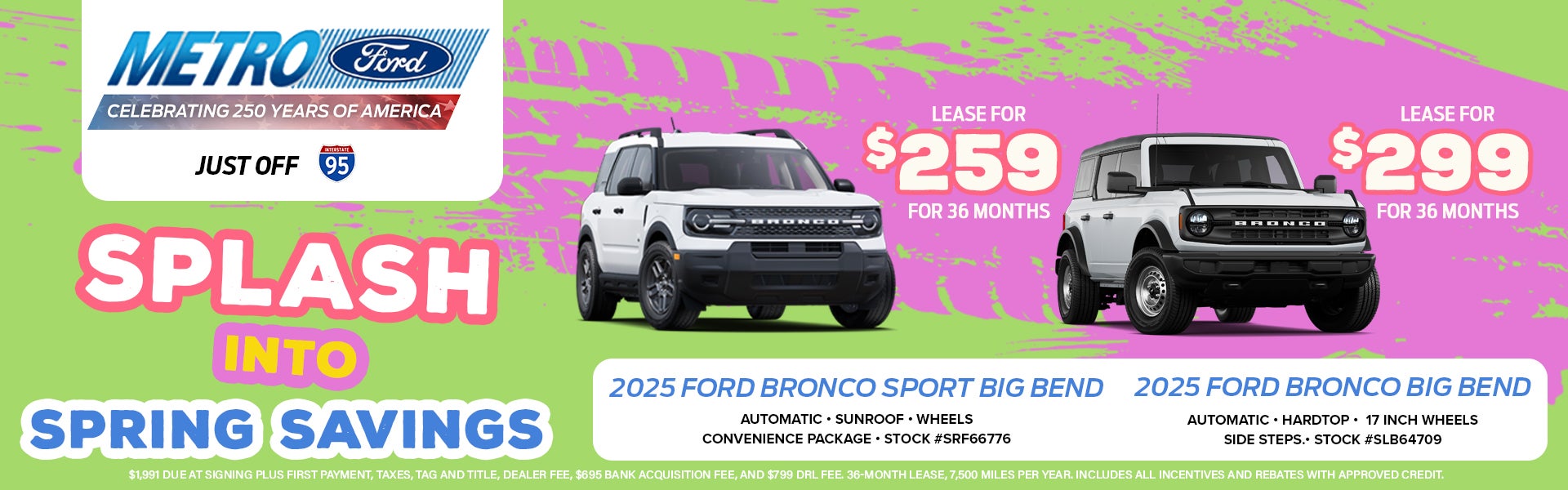 2025 FORD BRONCO SPORTS AND BRONCO