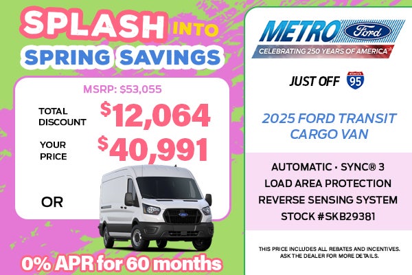 2025 FORD TRANSIT CARGO VAN