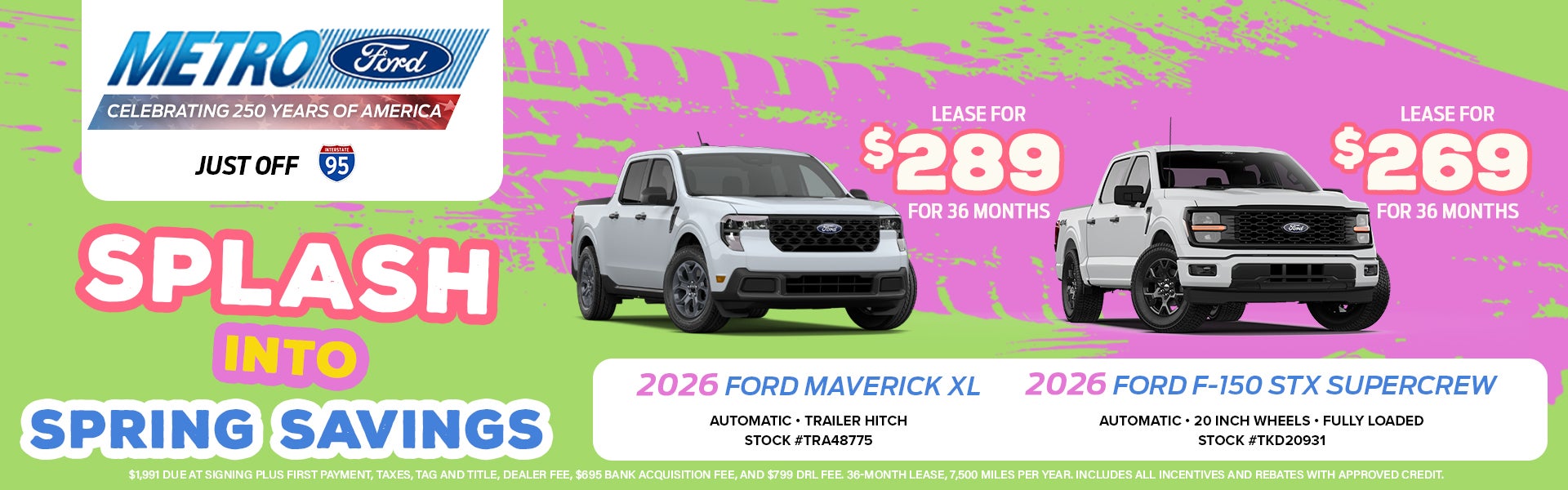 2026 FORD MAVERICK AND F-150 STX