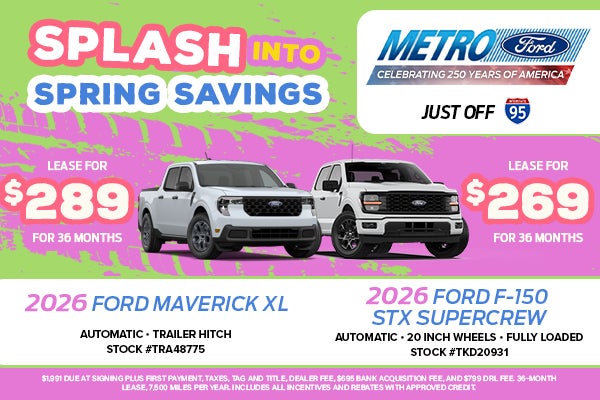 2026 FORD MAVERICK AND F-150 STX