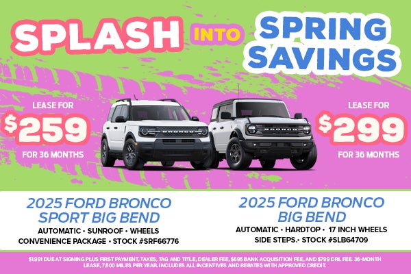 2025 ford Bronco and Bronco sports 