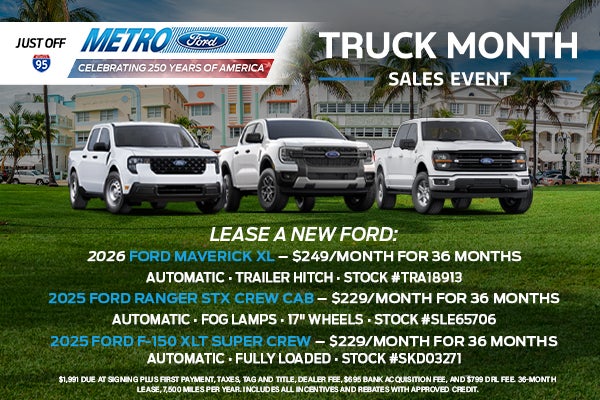 Maverick, Ranger, F-150