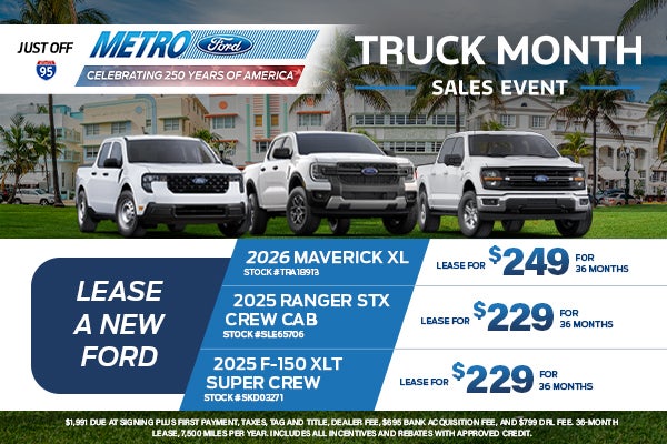 Maverick, Ranger, F-150