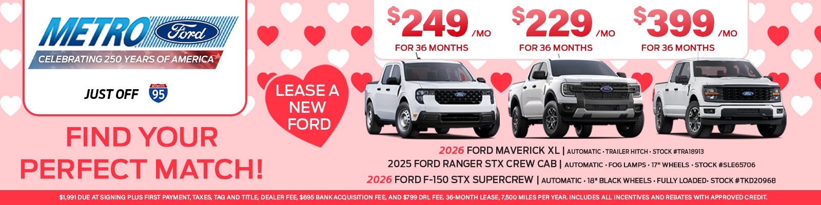 Maverick, Ranger, F-150