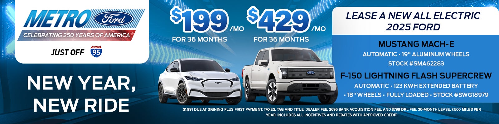 Mustang Mach-E and F-150 Lightning